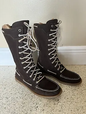 VTG Sperry Top Sider Lace-Up Boots 9.5 • $49