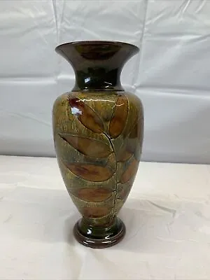 £60 • Buy Doulton Lambeth Stoneware Floral Leaf Design Vase  With Blemish
