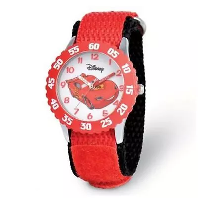 Disney Cars Lightning McQueen Red Strap Time Teacher Watch • $43