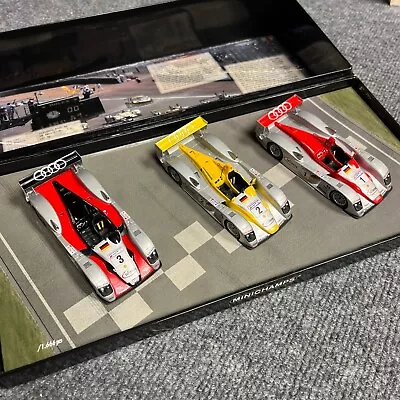 Minichamps LeMans 1/43 Set Of 3 Audi R8 2002 ALMS Infineon Set • $100