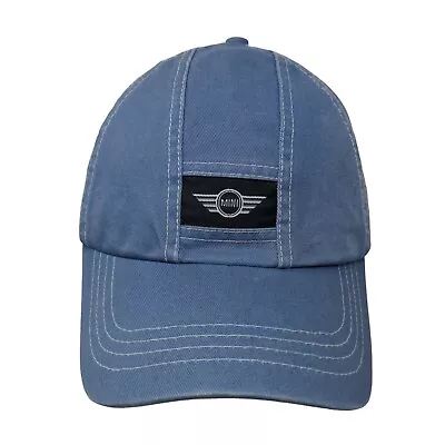 Mini Cooper Men's Strapback Hat Blue OSFA Patch Logo Let's Motor • $25