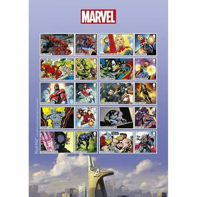 Royal Mail - Marvel - Collector Sheet Of Stamps - Mint • $19