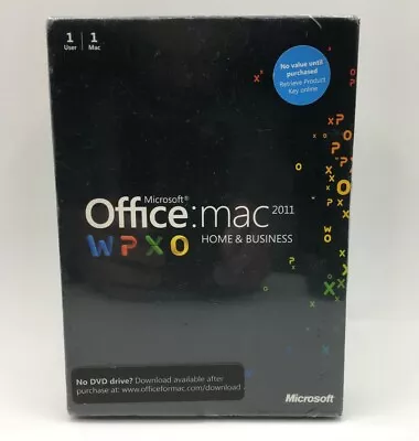 £299.99 • Buy Microsoft Office For Mac Home And Business 2011 - 1 User/1 Install (W6F-00076)