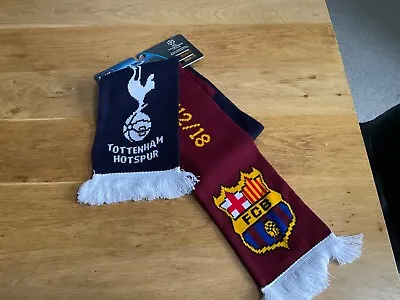 Tottenham Hotspur Champions League Scarf Vs Barcelona 2018 • $12.63