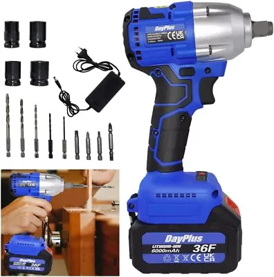 £59.32 • Buy Cordless Brushless Impact Wrench 1/2  Driver Replace For Makita Replace