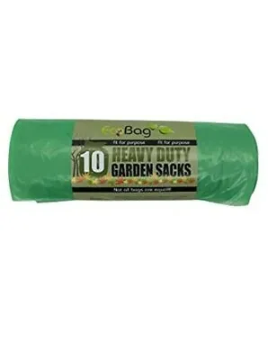 £4.99 • Buy 10Large Green Garden Refuse Bags/sacks Heavy Duty 100 L Waste/Bin/Rubbish/Strong