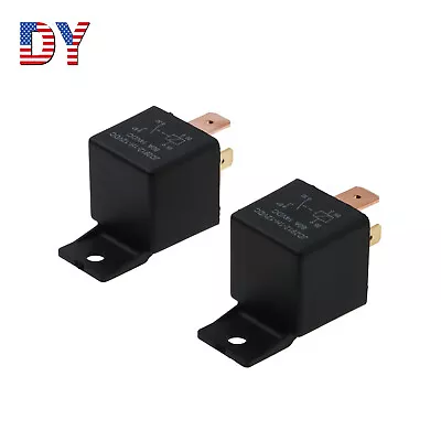 2 Pcs 4-Pin DC 12V 80A Automotive Car Relay SPST Switch For Motor Applications • $11.09