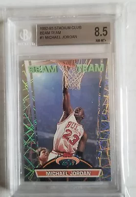 1992-93 Stadium Club Beam Team Michael Jordan #1 BGS 8.5 • $349.99