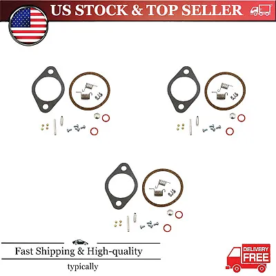 3x Carburetor Rebuild Kit Repair For 809735A1 Mercury Force 90 95 HP Outboard • $23.49