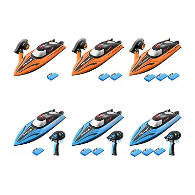 2.4GHz Fast RC Boats Dual Motors Racing Boat Model High-Speed For Adults And Kid • $106.48