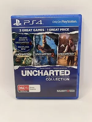 Uncharted The Nathan Drake Collection PS4 Games Sony Playstation 4 New  • $15.40
