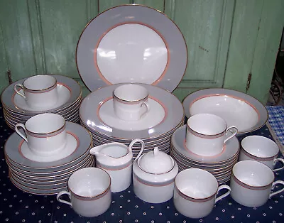 37Pcs Mikasa China LAD01 Grandeur Gray Place Settings Kimberly McSparran Japan • $125