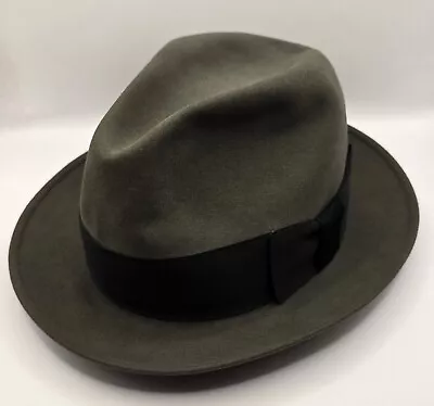 Vintage Stetson The Sovereign Fedora Hat Mens 7 Luxuro Finish • $59.99