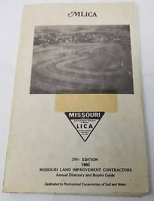 Missouri Land Improvement Contractors Directory 1980 MLICA Catalog Photos Ads • $19.95