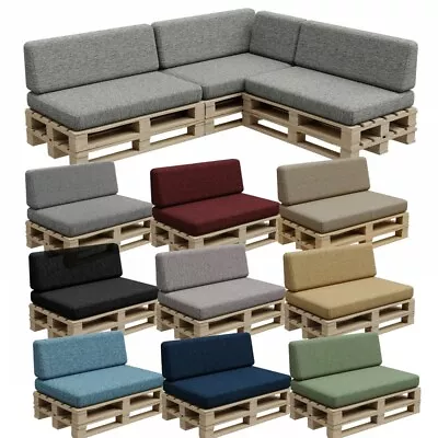 Elegant Pallet Cushions Garden Seating Cushion Seating Foam Pad & Backrest  PFBG • £47.99