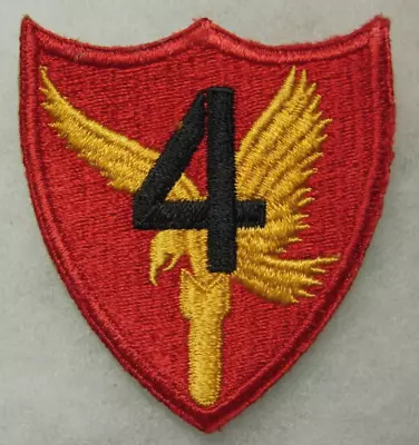 WW2 USMC 4th Marine Base Defensive Air Wing Shoulder Patch - Snowy Reverse    XB • $275