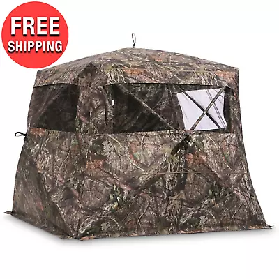 Camouflage Outdoor Hunting Ground Blind Mesh Real Tree Hunt Deer W/ Large Window • $133.69