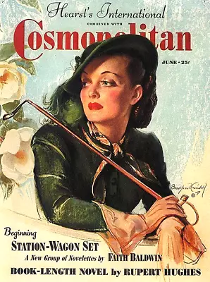 Vintage Cosmopolitan Magazine Cover Reproduction 17 X 12 Print Wall Decor • $16.95