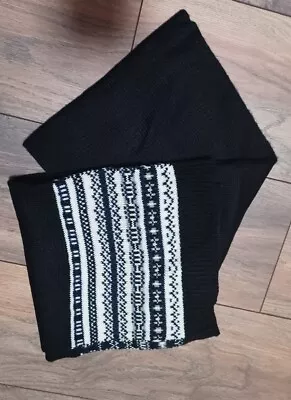 Club Room Mens Solid Scarf Black One Size • $8.99