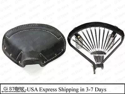 Lycett Black Leather Front Solo Seat Complete Bsa C11G • $237.89