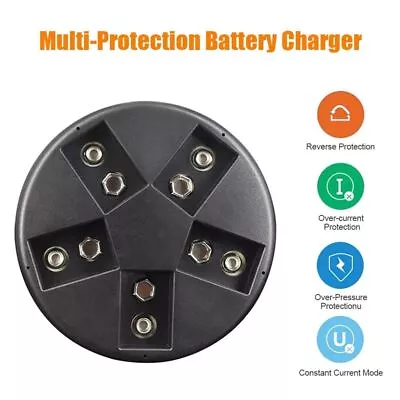 £6.07 • Buy Battery Charger Adapter 2 Slot For 6F22 9V NI-MH Ni-CD Li-ion Batteries UK