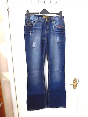 £3.99 • Buy Vintage Denim Boot Cut Jeans Rise 8   Size 8, 32W 32 L