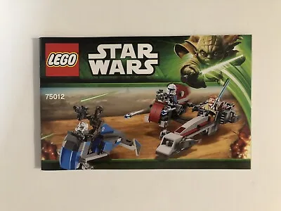 LEGO Star Wars 75012 Instruction Book In Excellent Condition • $23.91