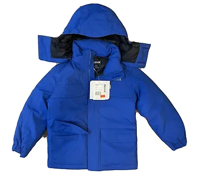 Classic Boys Marmot Yukon Parka Jacket Bright Navy Size Xs Warm Winter Sale • $225