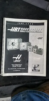 Haas Model HRT Rotary Table Operators Manual • $35