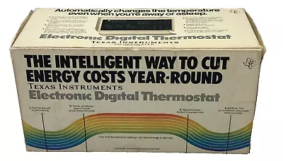 Vintage Texas Instruments Thermostat Electronic Digital Automatic W Box TI • $49.99