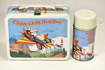 Vintage 1968 Chitty Chitty Bang Bang Lunchbox & Thermos – Nice! • $292.88