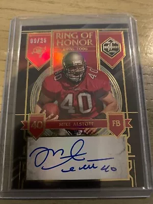 2023 Limited Football Ring Of Honor Mike Alstott Auto #09/25 • $32