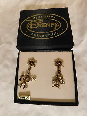 Walt Disney Mickey Mouse Minnie Mouse Napier Earrings  NEW From Vintage Stock • $5