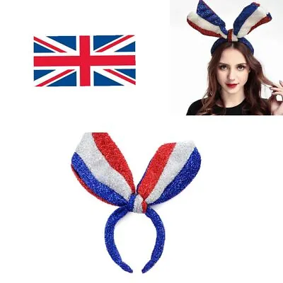 Props Fancy Dress Accessories Queen Party Union Jack Headband Platinum Jubilee • £3.56