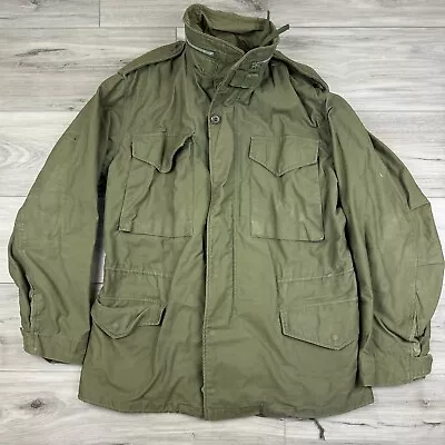 VTG U.S. Military M-65 Field Coat Jacket With Hood 8405-782-2936 Regular Small • $115