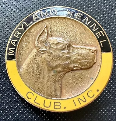 Maryland Kennel Club Vintage Cap Badge Doberman  • $18.64