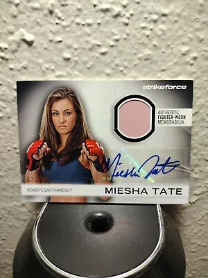 2012 Topps UFC Knockout Fighter Relics Autographs #AFGMT Miesha Tate Auto /275 • $50