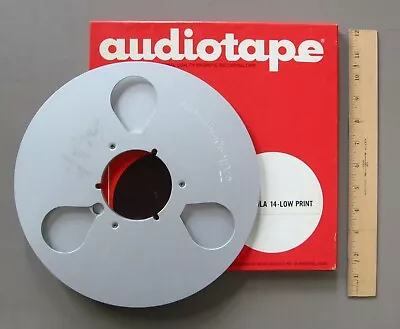 Vtg. “Audiotape” METAL 10.5” NAB REEL For 1/4” Analog Tape. In Box. No Tape. • $14.95