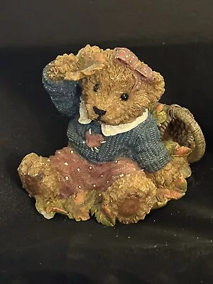 Home Interiors & Gifts  Thank You Bears  Figurine Signed KK In A Heart 1999 • $3