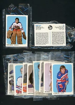1973-74 Quaker Oats Wha Set (50/50) Original Cello Packages / Hull Cheevers++ • $127.50