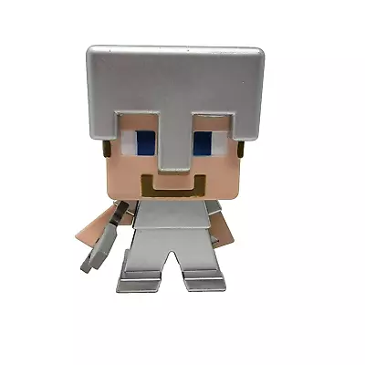 Minecraft Iron Armor Steve With Sword Figure 2017 Mattel • $9.30