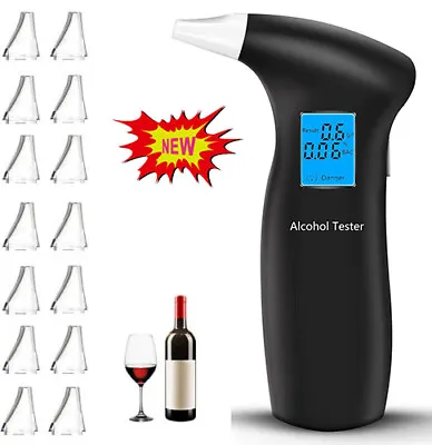£8.79 • Buy UK Digital LCD Police Breathalyzer Breath Test Alcohol Tester Analyzer Detector