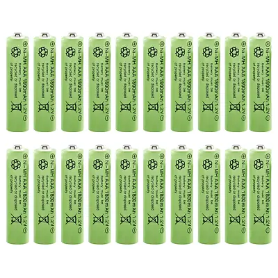 16PCS 1.2V AAA Rechargeable Batteries 1800mAh Battery Charger Lot • $8.98