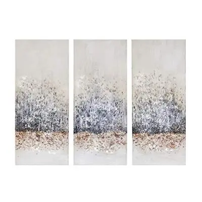 Madison Park Wall Art Living Room Décor - 100% Hand Brush Canvas 3 Piece Set • $65.65