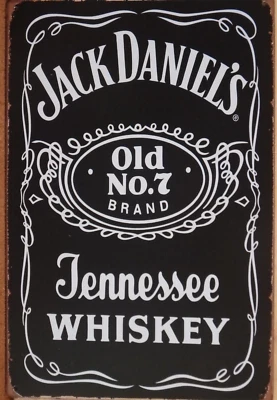 $13.45 • Buy JACK DANIELS WHISKEY Rustic Metal Sign Vintage Tin Shed Garage Bar Man Cave
