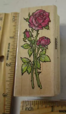 Rose Bunch Mw Rubber Stamp -stamp Craft • $1.99