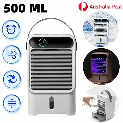 Mini Air Cooler Water Circulation Cooling Fan  Portable Humidifier Spray Desktop • $51.38