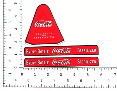 Water Slide Decal Set For Metalcraft Coca Cola Truck SHIPPING W/TRACKING • $6.95