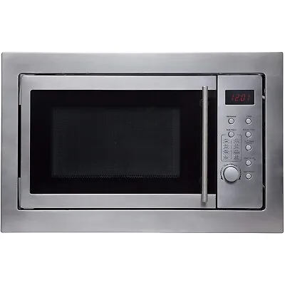 SIA Stainless Steel 25L Integrated Built In 900W Digital Microwave Oven- BIM25SS • £148.99