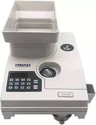 Ribao HCS-3300 High Speed Coin Counter Bank Grade Coin Sorter With Large Hopper • $548